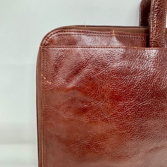 Wilson’s Vintage Brown Leather Briefcase - Picture 4 of 16